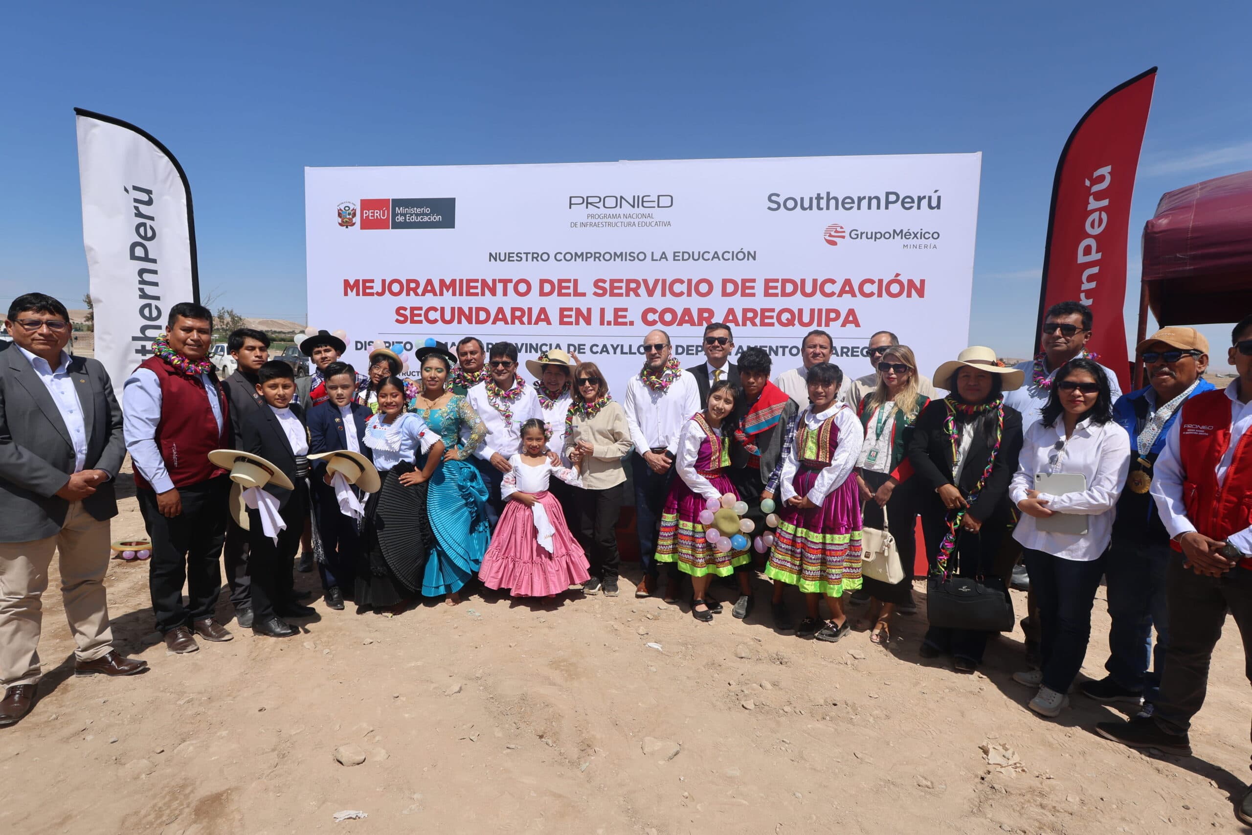 Entregan terreno para construcción del COAR Arequipa en Majes